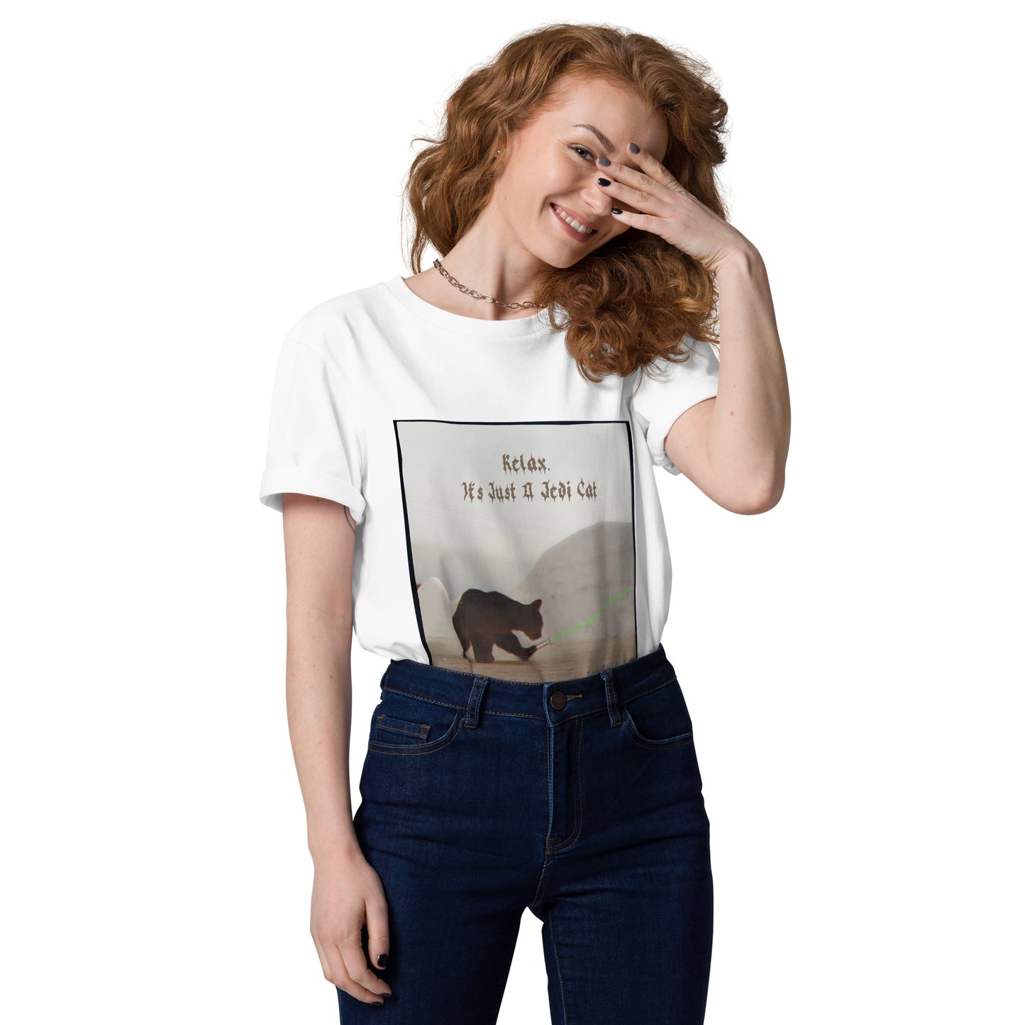 Just A Jedi Cat Unisex organic cotton t-shirt